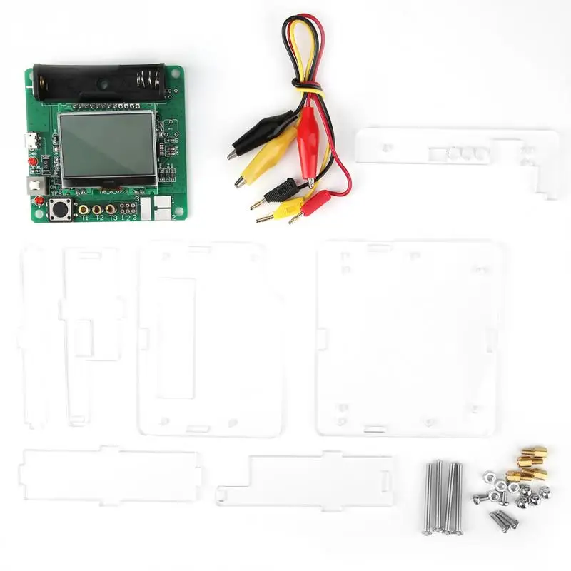 Тестер транзисторов Mega328 ЖК дисплей тестер диодный Триод LCR метр ESR PNP NPN MOSFET