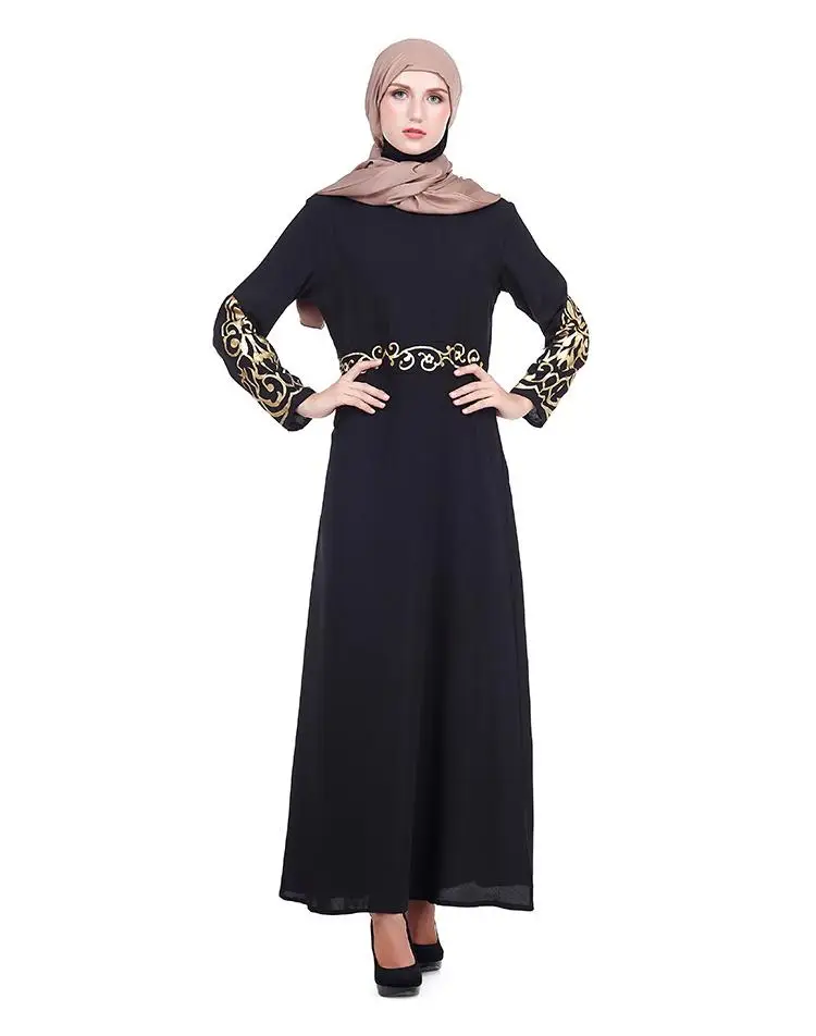 Дубай Abaya женское арабское Макси платье Burka Jilbab длинное для вечерние