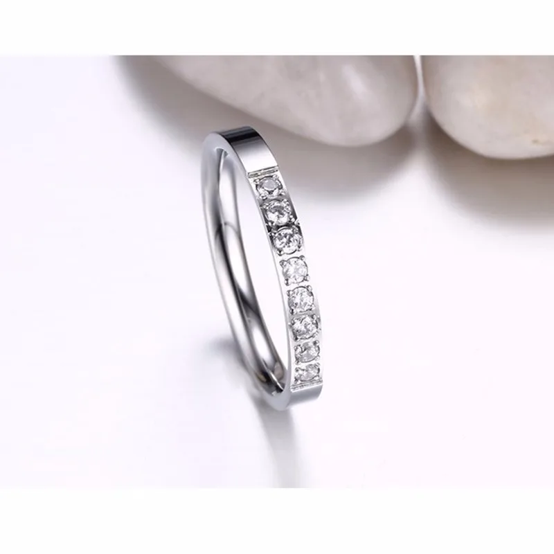 Vnox Never Fade Stainless Steel Temperament Engagement Bands For Couples Anti Allergy Women Mens Rings Lovers Alliance 2