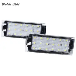 2x 18SMD Автомобильный светодиодный номерной знак свет Direce замена лампы для Марка Renault Clio Megane Twingo II Lagane II Vel Satis Master