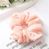 1Pc Solid Color Chiffon Satin Elastic Hair Ties For Girls Women Hair Rope Rings Scrunchies Ponytail Holder Pink Hair Accessories ► Photo 2/6