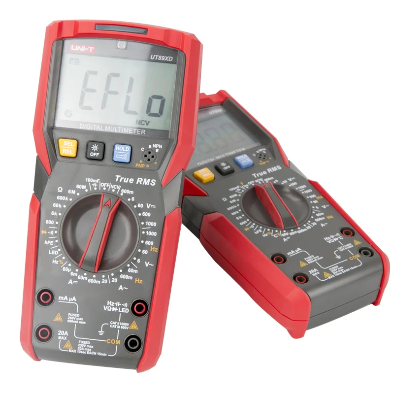 Kopen UNI T UT89X UT89XD true RMS Digitale multimeter; 20A hoge huidige digitale multimeter, NCV condensator triode temperatuur test