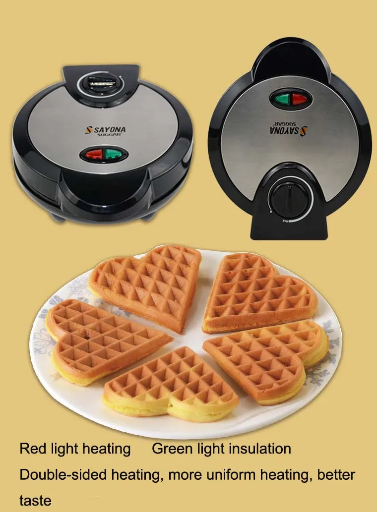  220-250V Electric Waffle Maker Muffin Machine Microcomputers Cake Pan Heating Baking Machine Kids B