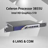 Firewall Mikrotik Pfsense VPN Network Security Appliance Router PC Intel Celeron 3855U,[HUNSN SA04R],(6LAN/2USB2.0/1COM/1VGA) ► Photo 1/5