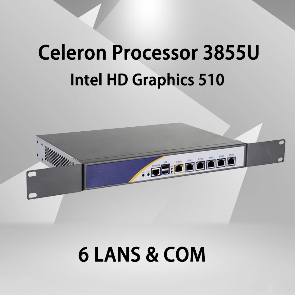 Сетевой маршрутизатор для сетевой безопасности Mikrotik Pfsense VPN ПК Intel Celeron 3855U [HUNSN SA04R]