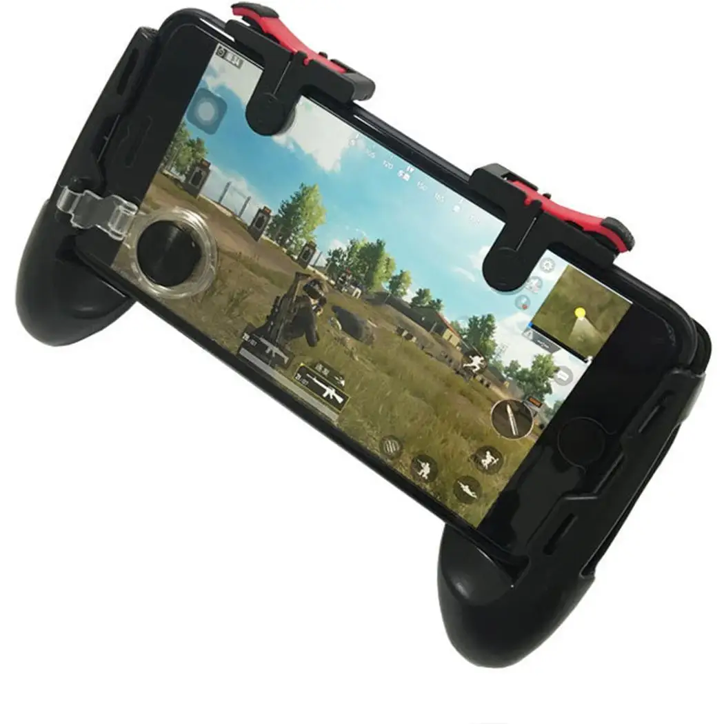Pubg Controller Gamepad with Rechargeable Battery Pubg Mobile Trigger L1R1 Shooter Joystick Game Pad Phone Holder Cooler Fan