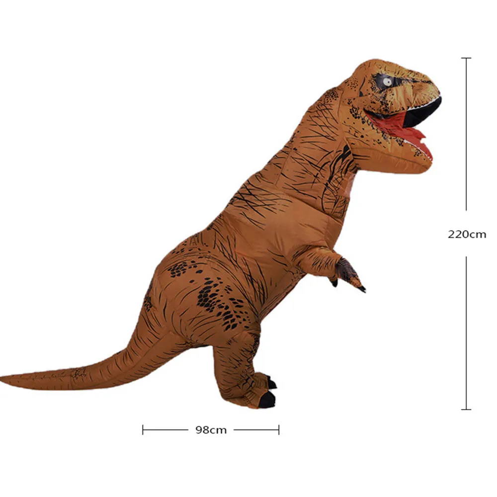 Новинка 220 см Забавный взрослый надувной динозавр нарядное платье для Хэллоуина Косплей забавные костюмы для вечеринок фантазия для мужчин и женщин