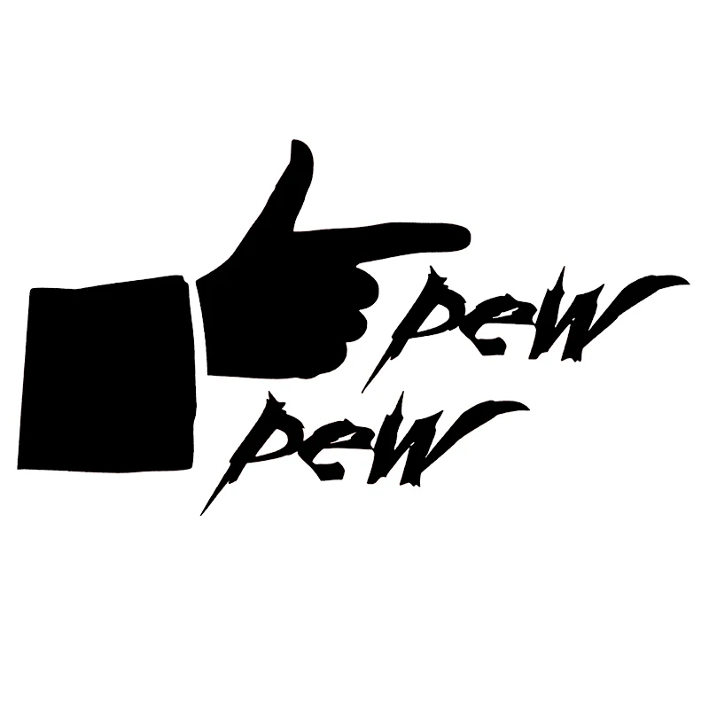 

Pew Pew Decal Gun Vinyl Gamer Funny Car Sticker Amendment Laser Tactical Vinyl Decor Decals