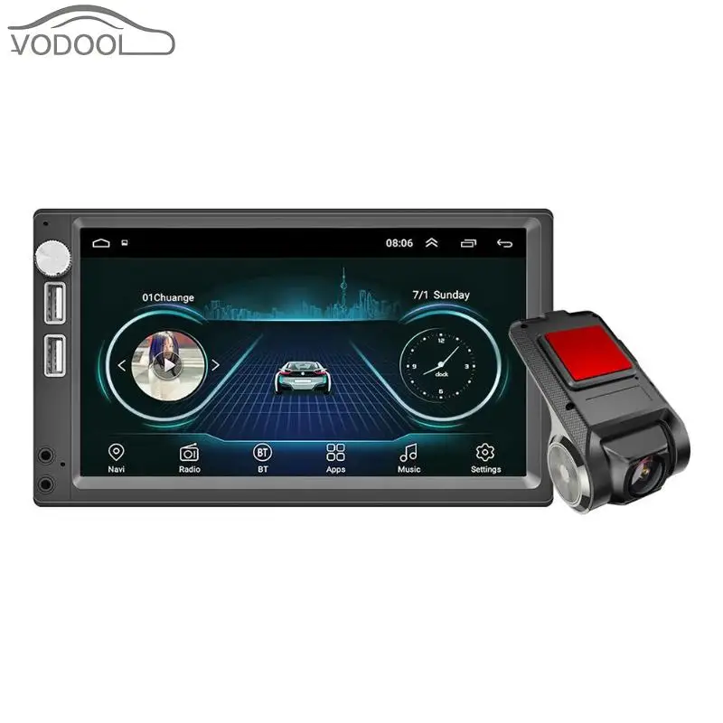 

Anytek A5 7 Inch GPS Navigator Support Driving Recorder Car MP5 Player Camera+Car DVR Camera WiFi G-sensor Dashcam