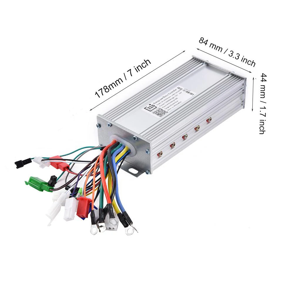 Best 24V/36V/48V 800W Motor Brushless Controller Speed Controller Electric Bicycle E-bike Scooter 178x84x44mm 4