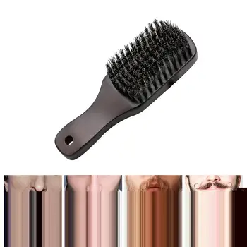 

Soft-Haired Beard Brush For Men - Full Natural Bristle Mustache And Theaceae For All Beard Balm And Oil