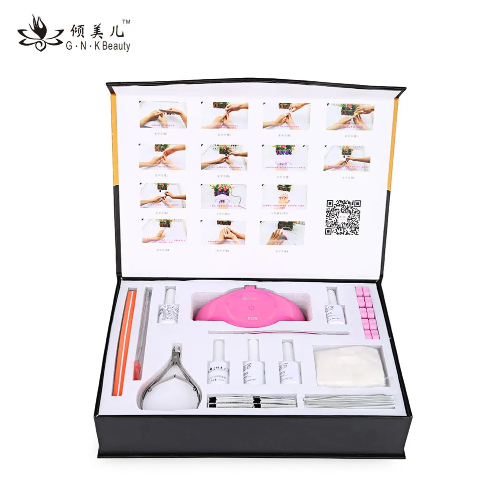 

6W Professional And Complete UV LED Nail Lamp Dryer Set Cure Electric Lamp Dryer UV Gel Nail Art Tools Full Set Nail Art Tools