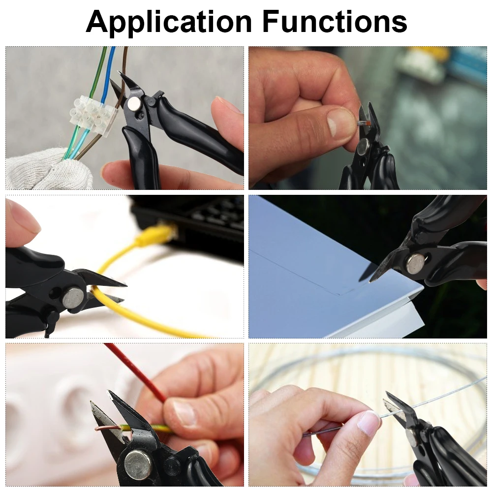 JelBo 3,5 дюймов электрический провод для зачистки кабеля плоскогубцы с замком многофункциональный инструмент Бокорезы щипцы, ручной инструмент плоскогубцы для зачистки