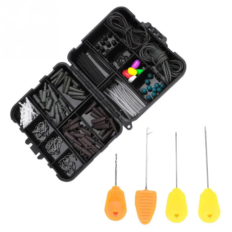 

Carp Fishing Tools Kit Fishing Weights Clips Baiting Needles Hook Swivel Rig Various Fishing Accessories Set