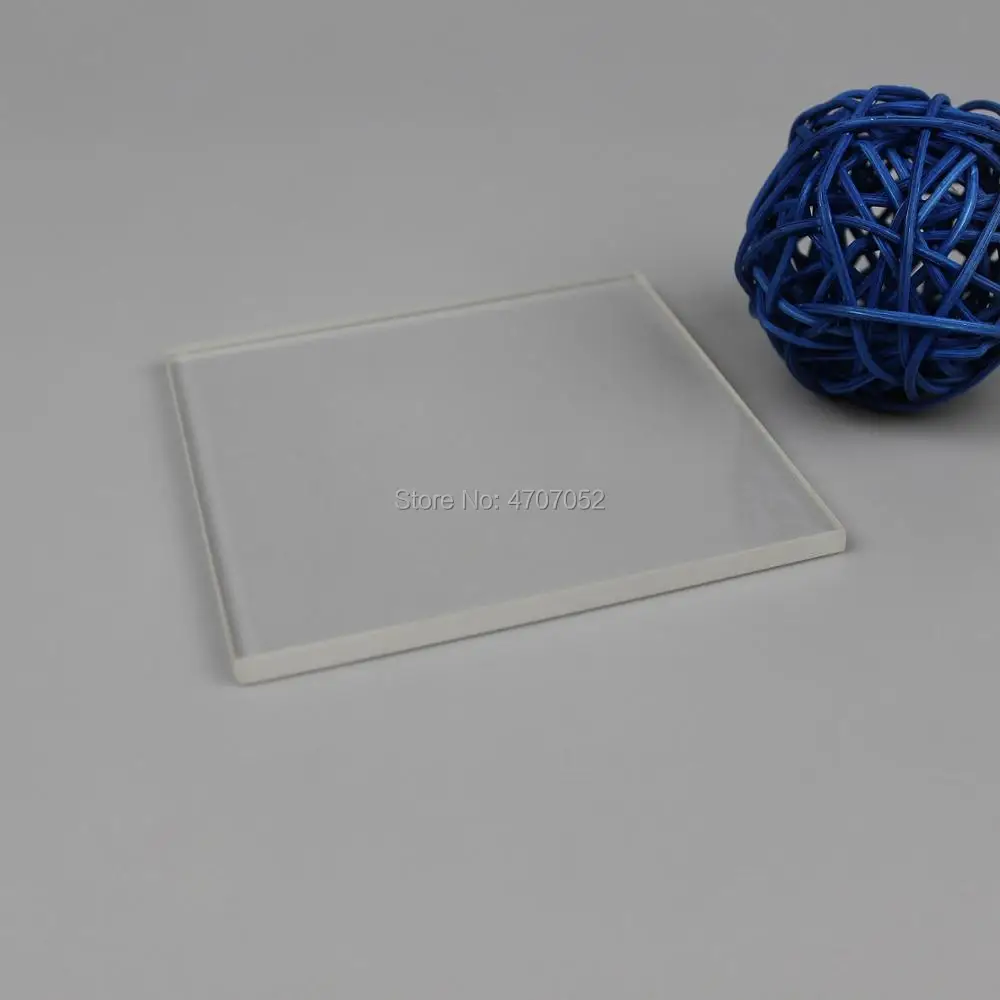 Прозрачный полированный плавленый кремнезем 25 мм* 25 мм* 1 мм кварцевая стеклянная квадратная пластина