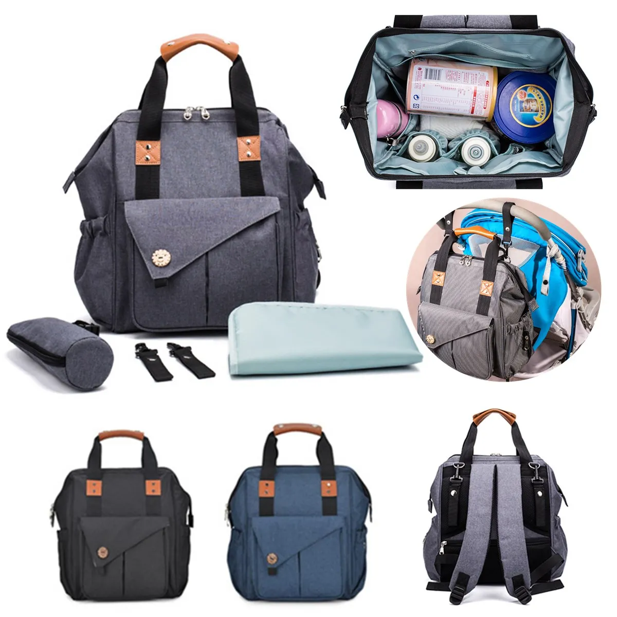 

Mummy Backpacks Maternity Nappy Bag Brand Large Capacity Baby Bag Travel Backpack Designer Nursing Bag for Baby Care Rucksack