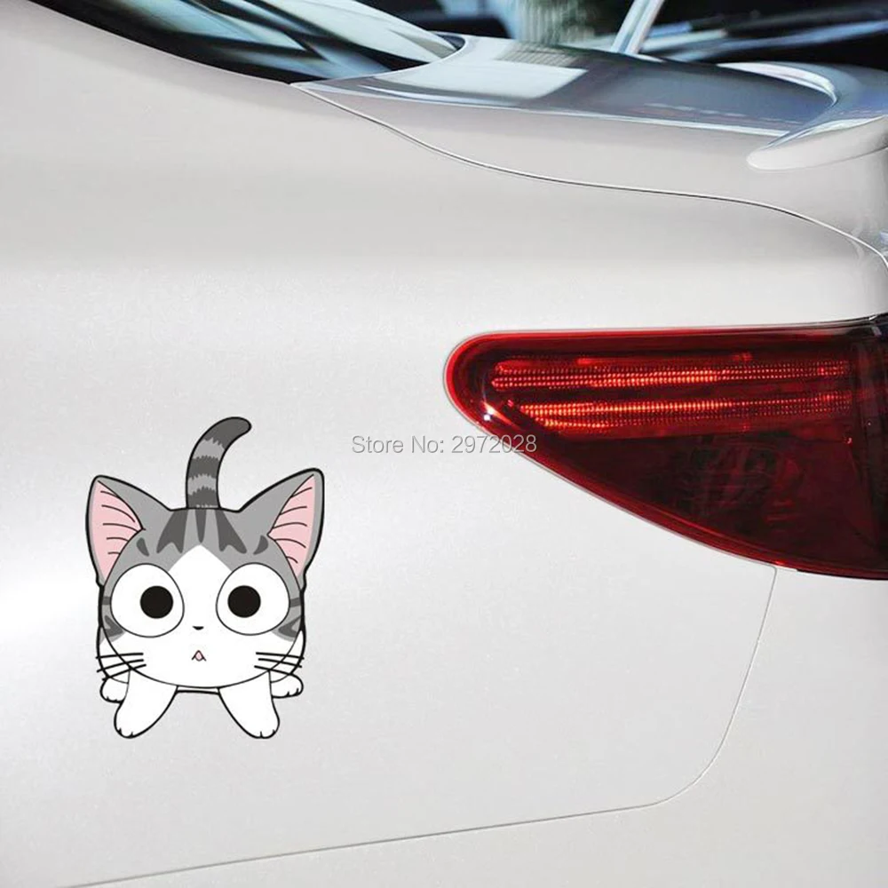 Cartoon Car Styling Lovely Cute Cat Chi's Sweet Home Car Stickers Decoration Bumper Body