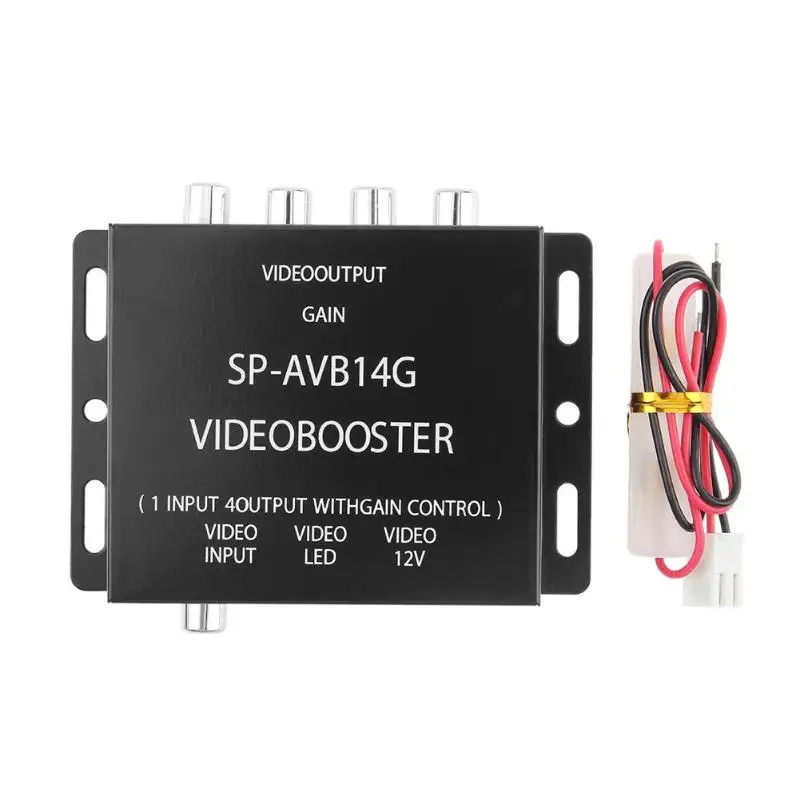 12 в 1 до 4 выход RCA автомобильный DVD видео BoosterSignal Booster Box усилитель сплиттер