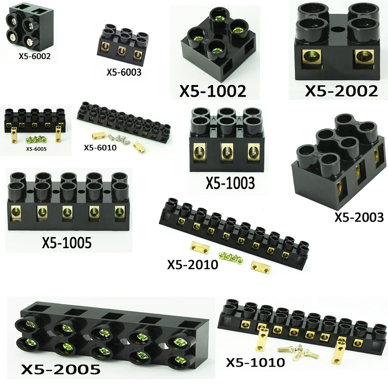 10 шт. X5-6002/6003/6005/6010/2003/2002/2010/1005 клеммы высокого тока Клеммная колодка
