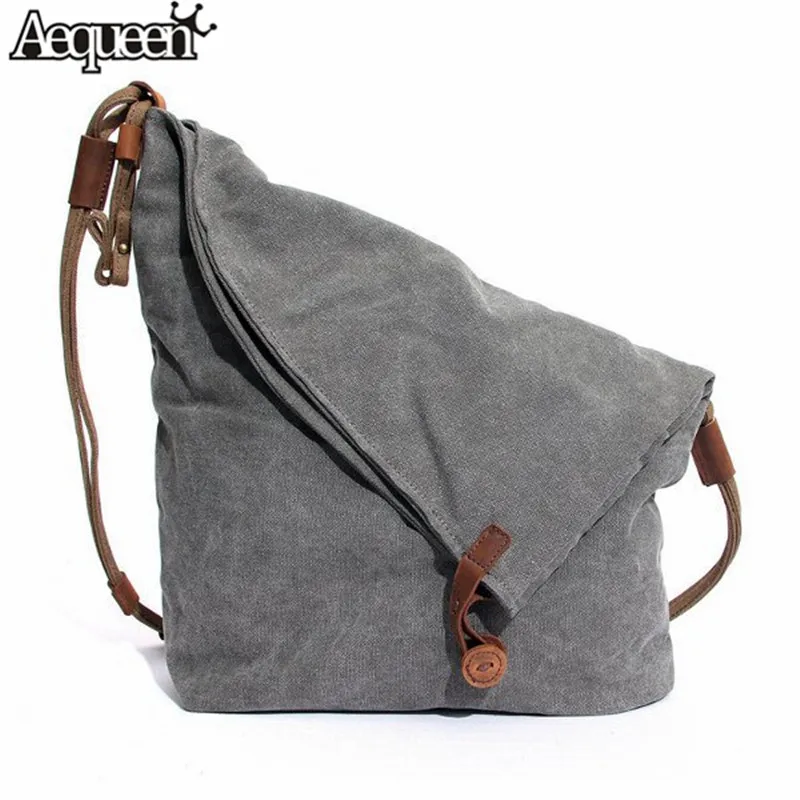 

Female Canvas Vintage Shoulder Bag Ladies Crossbody Bags for Large Bucket Designer Handbags Women Men Cowhide Messenger Bags