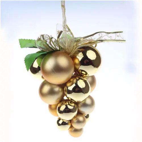 

Merry Christmas Grape Balls Hanging Ornament Christmas Tree Decoration Party supplies for New Year gold rose red blue