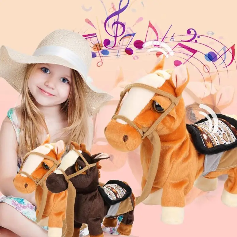 

Cute Electric Walking Unicorn Plush Toy Doll Sing Song Animal Toy Electronic Music Unicorn Toy for Children Christmas Gifts