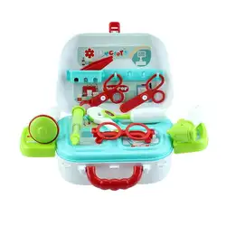 Дети медсестра игрушечный набор доктора Свет звуковой комплект ролевые игры Детский чемодан имитация спецодежда медицинская инструменты