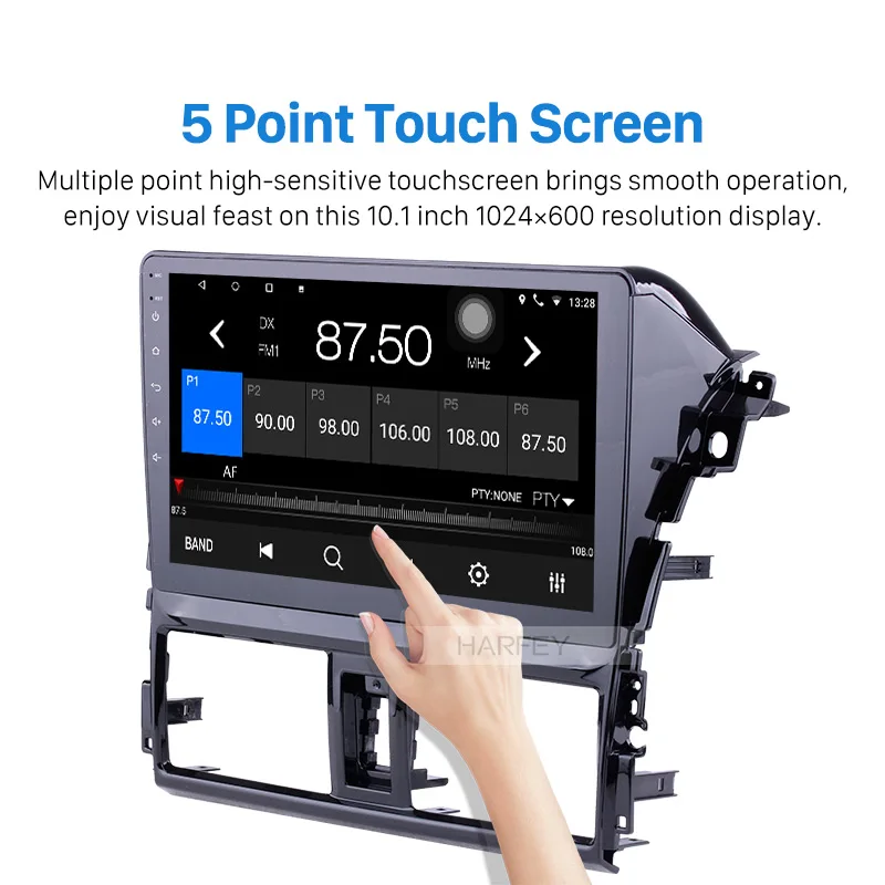 Flash Deal Harfey 10.1" Android 6.0/8.1 2Din GPS Car Radio For 2013 2014 Toyota Vios Multimedia Player Head Unit Support Backup Camera 2