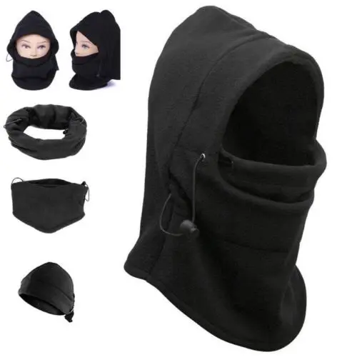 New Men Women Winter Warm Mask Fleece Balaclava Hat Ski Motorcycle Neck Face Mask Hood Cap 7Colors Hot