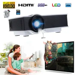 Светодио дный для GIGXON G40 1200 LM 1080 P светодиодный проектор Full HD совместимый дома портативный для мини-проектор HDMI