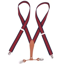 25 мм взрослых брюки для девочек 4 клип висит ремни женские длинные зажимы для подтяжек пятно 30 цвет дополнительно Высокое качество модные