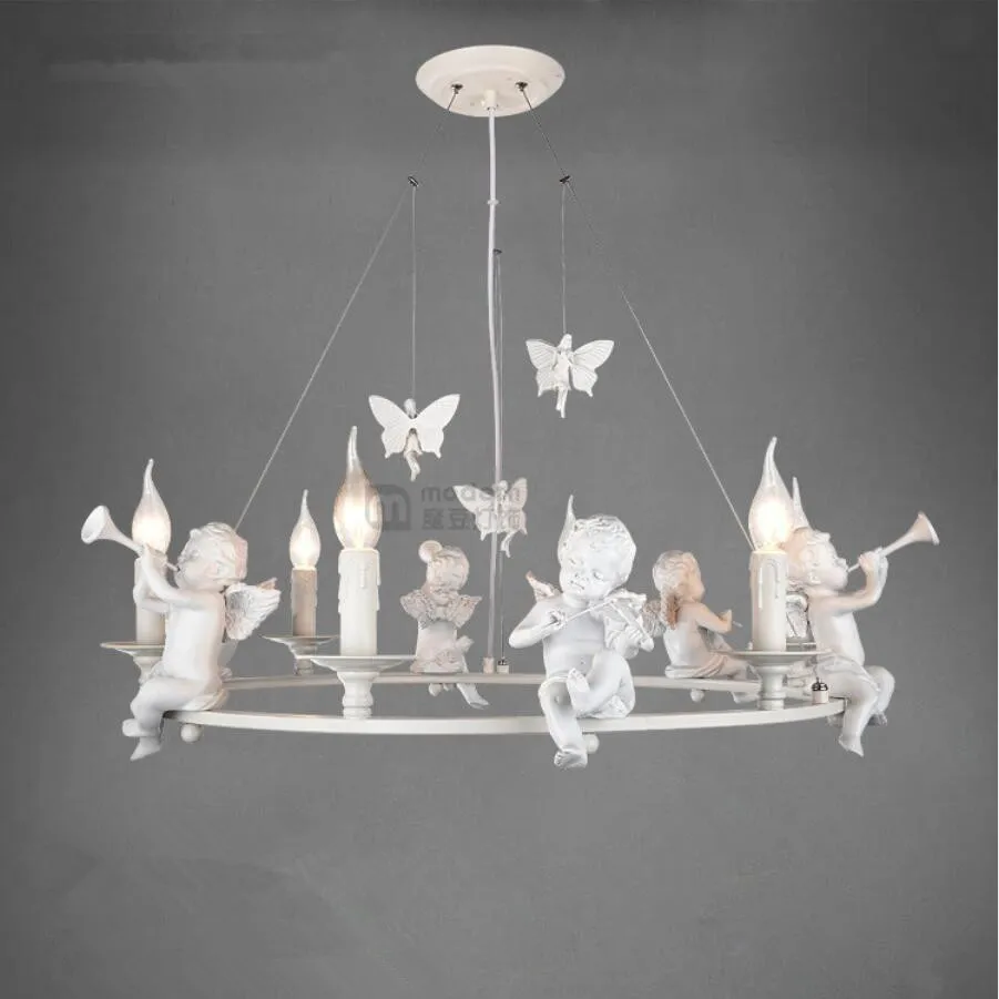 

Fashion E14 Pendant Lights Led Lamps Resin Small Horn/small Violin Angel Art Pendant Lamps Droplight Led Lustre Pendant Lamp Z20