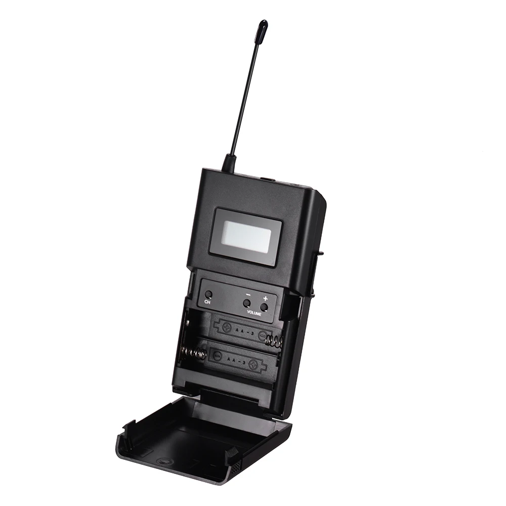 Takstar WPM 200 UHF Беспроводная аудиосистема приемник ЖК дисплей 6 выбираемых каналов 50