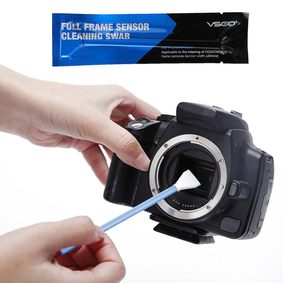 

VSGO CMOS Sensor Cleaning 12Pcs Full Frame DSLR Digital Camera Swabs Kit Fluid for Nikon/Canon/Sony APS-C Digital Cameras