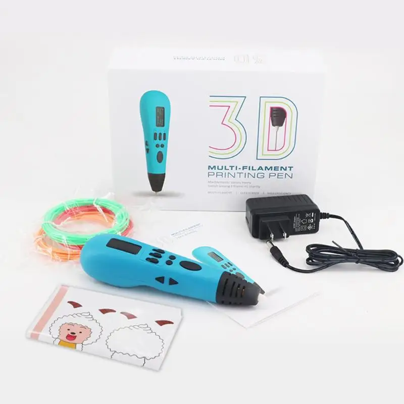 

ALLOYSEED Children 3D Printing Pen 12V/2A 3D Arts and Crafts Drawing Graffiti Pens Kids Children Montessori Education Tools Gift