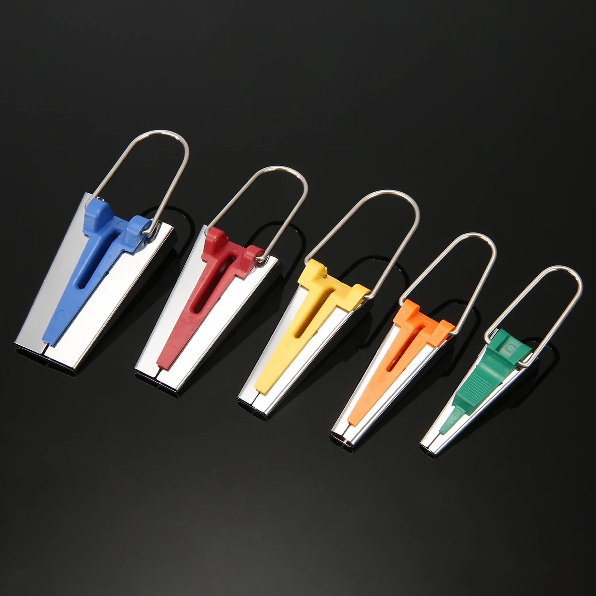 

2019 Hot Sale 5pcs/set Fabric Bias Tape Maker Tool 6mm/12mm/18mm/25mm Fabric Sewing Quilting Bias Binding Maker