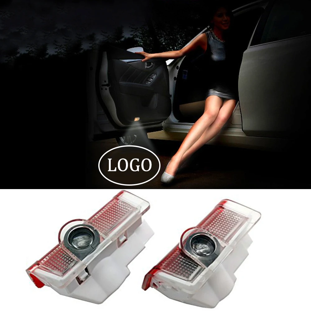 2 40pcs For AMG Logo Car Door Emblem Projector Ghost Shadow Door Light For Mercedes A