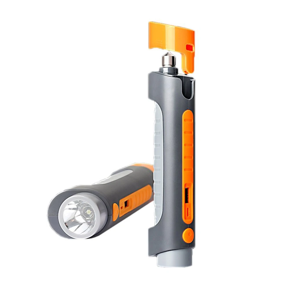 

XANES 4 in 1 U22 USB Rechargeable Portable Camping Light Safty Hammer Powerbank LED Flashlight Torches Lamps Portable Lighting