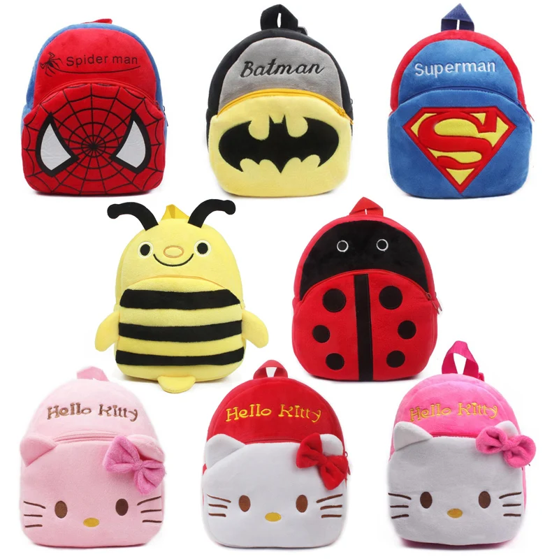 

New cute Children's school bag cartoon mini plush backpack for kindergarten boys girls baby kids gift student lovely schoolbag