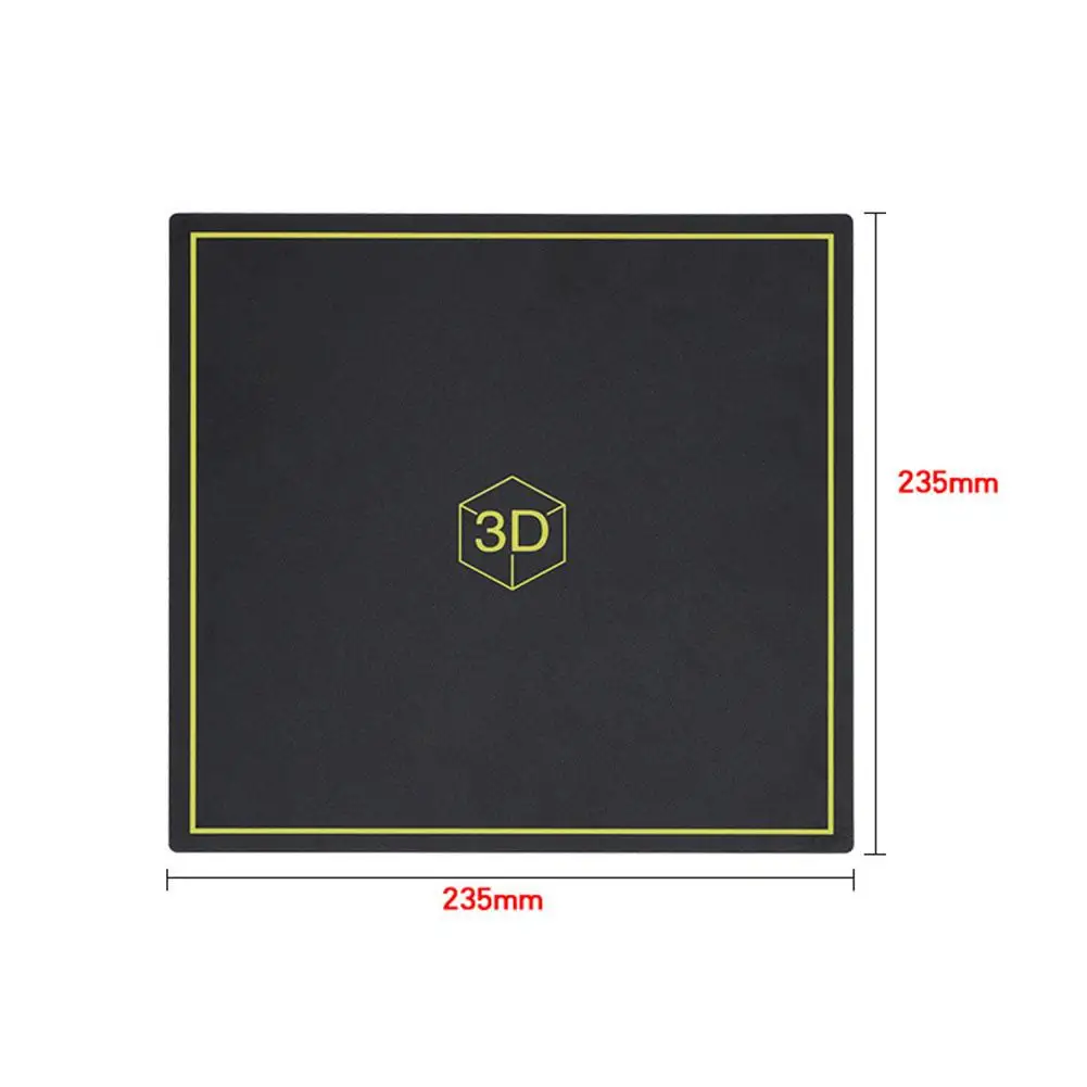 

BEESCLOVER 235x235mm Magnetic Adhesive Print Bed Tape Print Sticker for Ender-3 3D Printer r20