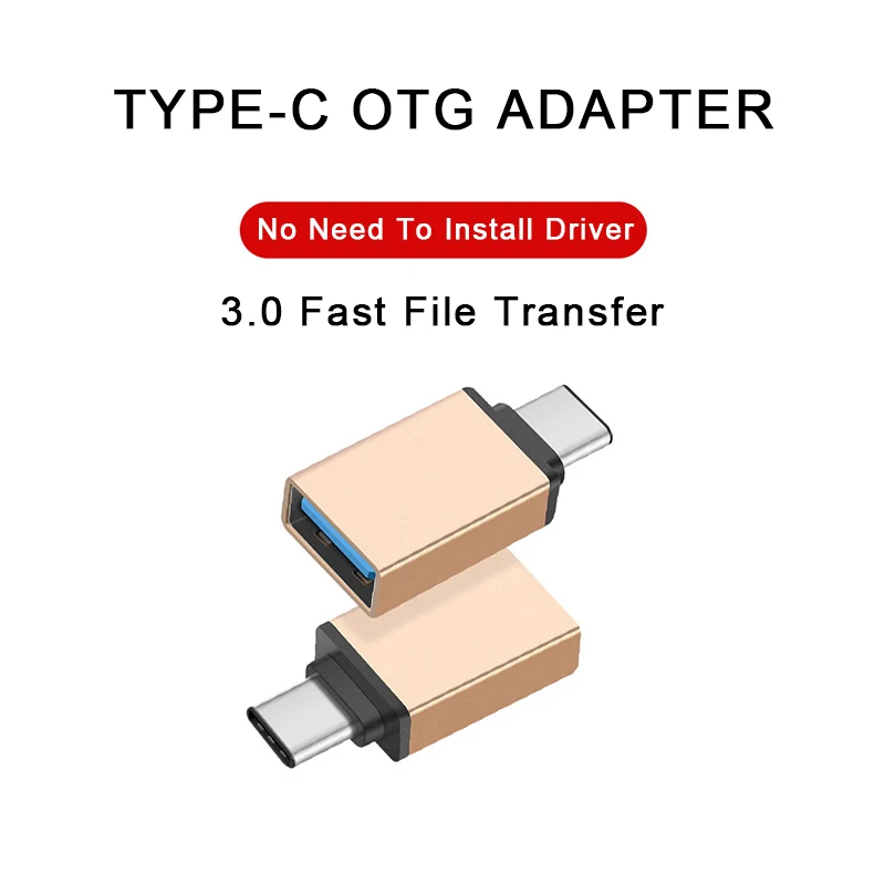 

Mini Type C Converter Usb 3.0 To type-c Jack Adapter OTG Splitter Universal For Android Devices Applicable To Phones Tablets