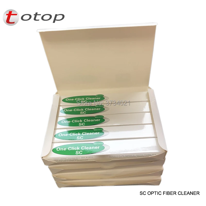 

10Pcs/Lot 2.5mm One-Click Fiber Optic Connector Cleaner Pen for SC ST and FC 2.5mm Adapters and Ferrules with over 800 cleans