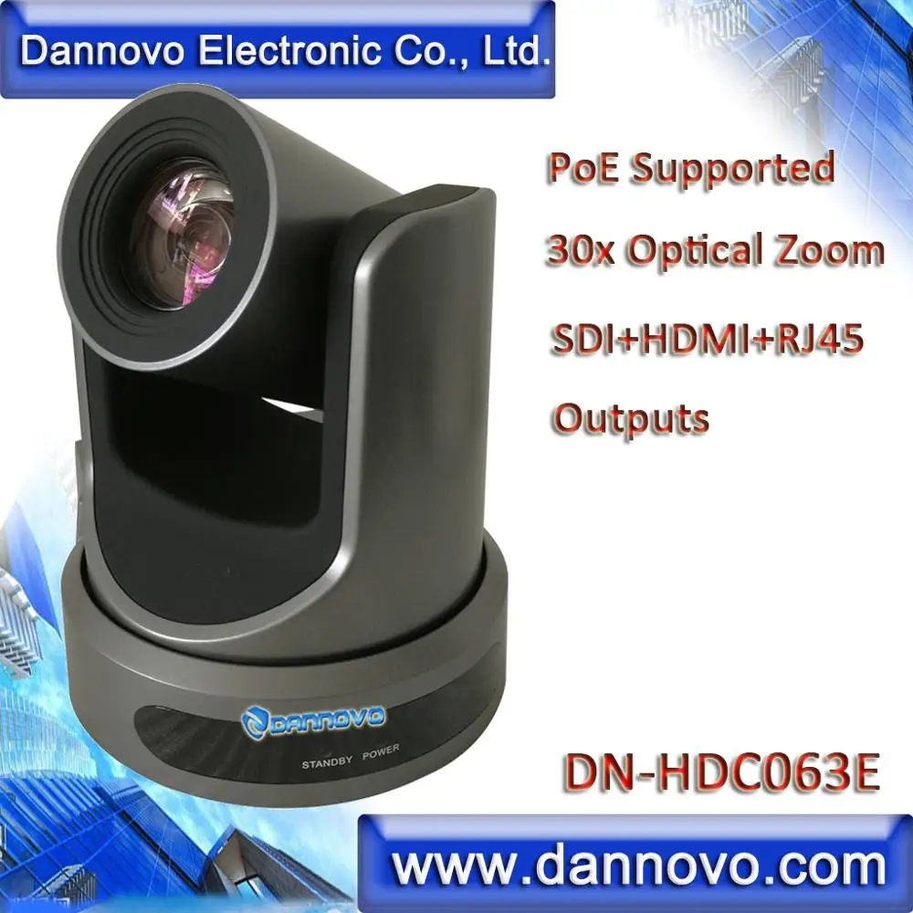 Бесплатная доставка: видеокамера DANNOVO PoE HDMI для большого помещения 30 кратный зум