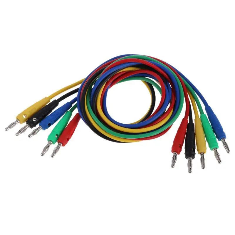 

Banana Plug to Banana Plug 5 Color Test Cable Wire for Multimeter Probes