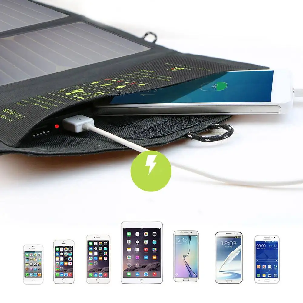 ALLPOWERS 5V 21W водонепроницаемое солнечное зарядное устройство Складная USB Солнечная