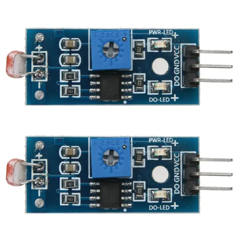 

2pcs Light Intensity Photosensitive Sensor Resistor Module for Arduino
