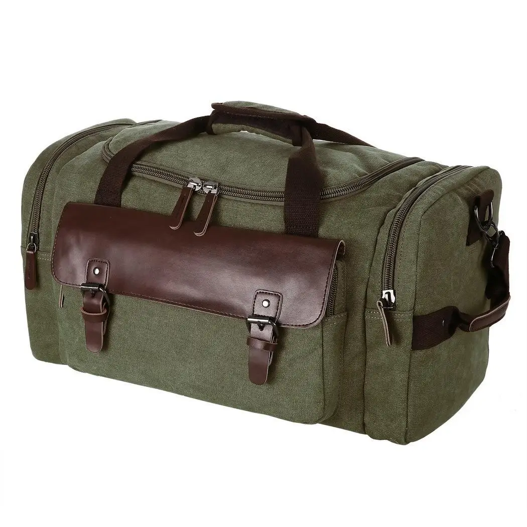 Полотняная спортивная сумка негабаритная дорожная для путешествий с плечевым