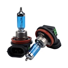 2 шт./лот 100 Вт Автомобильные галогенные лампы головного светильник H1 H3 H4 H7 H8 H9 H11 9005 9006 9012 HOD 12V 4300K светильник Авто HOD Противотуманные фары лампы