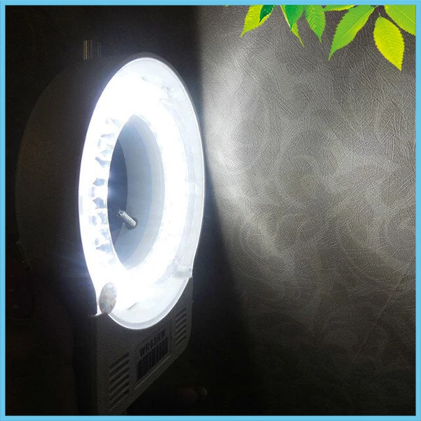 

56 pcs LED Bulbs Brightness Adjustable Ring Light Integrated Structure LED White Light Ring Light for Stereo Microscope