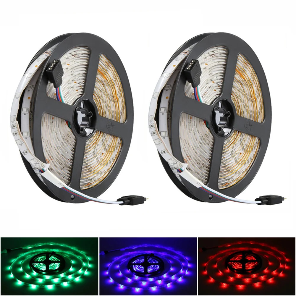 New-10M 600 светодиодов Rgb светодиодные полосы света 3528 Dc12V 60leds/M Fiexble свет лента-тесьма со светодиодами украшения дома лампа